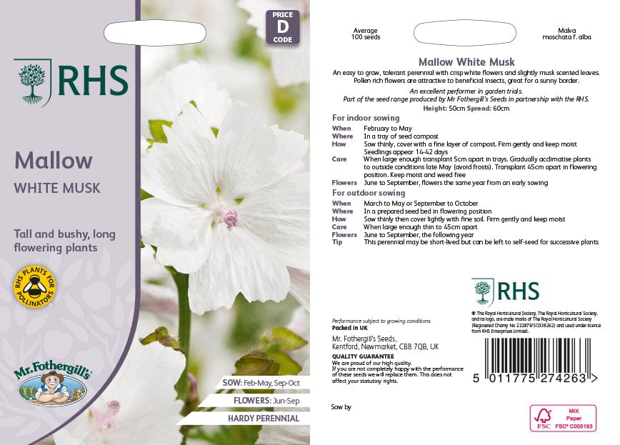 RHS Mallow White Musk