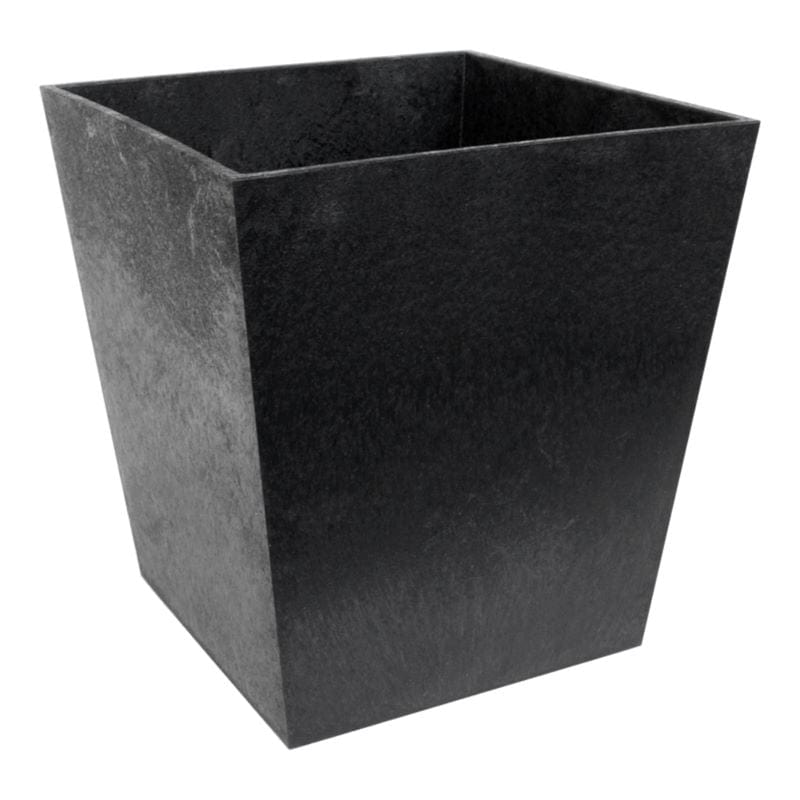 Sonata Recycled and Unbreakable Plant Pots 33cm Slate Twin Pack