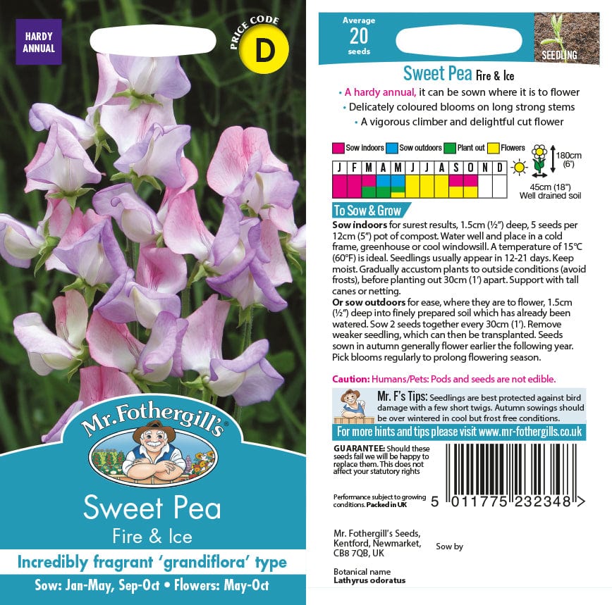 Sweet Pea Fire & Ice Seeds