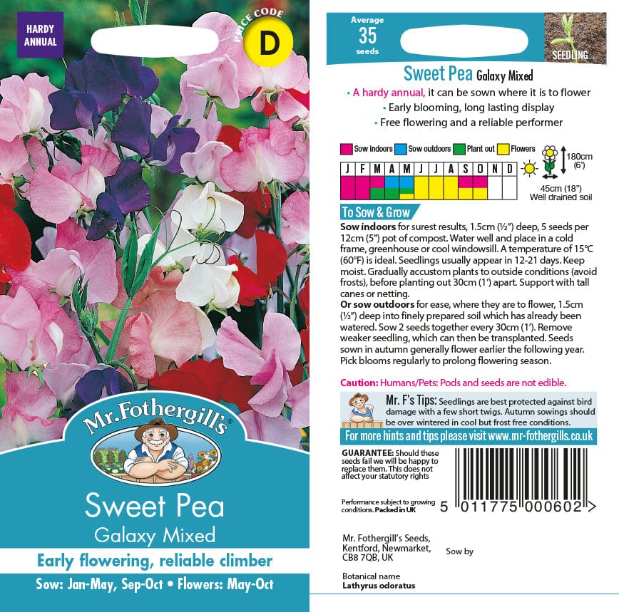 Sweet Pea Galaxy Mixed Seeds