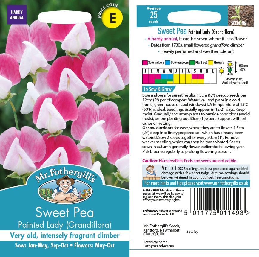 Sweet Pea Painted Lady Seeds