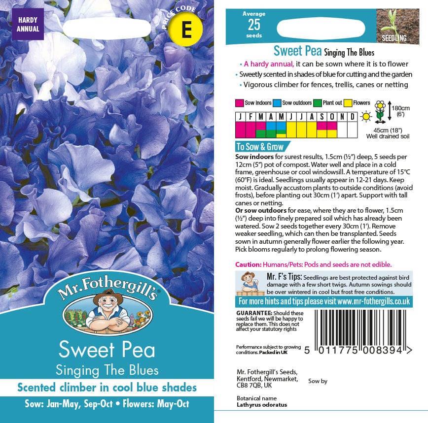 Sweet Pea Singing the Blues Seeds