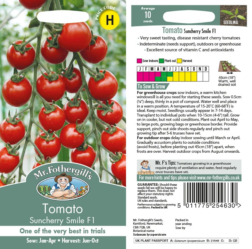 Tomato Suncherry Smile F1 Seeds