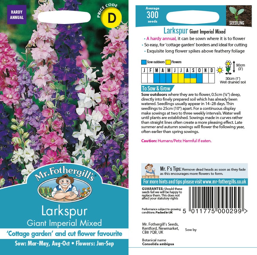Larkspur Giant Imperial Mixed