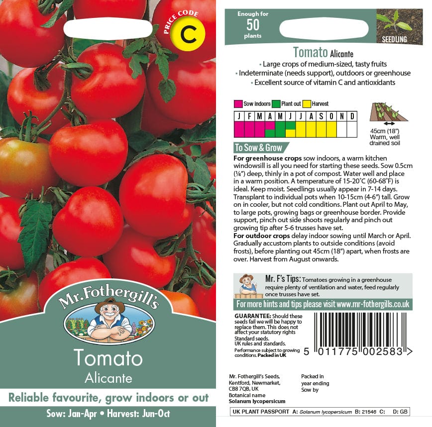 Tomato (Standard) Alicante Seeds