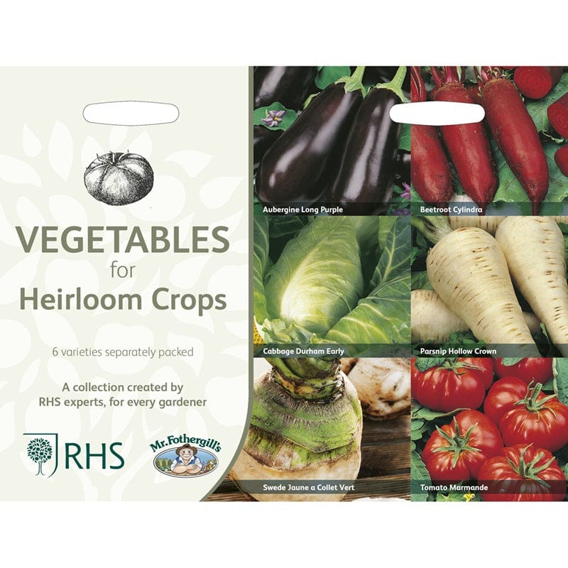RHS Vegetables for Heirloom Crops Seed Collection