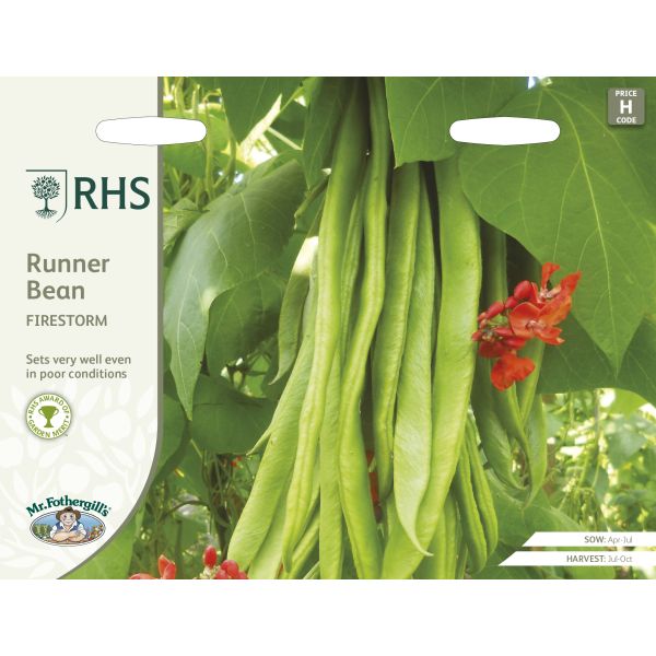 RHS Runner Bean Firestorm Seeds