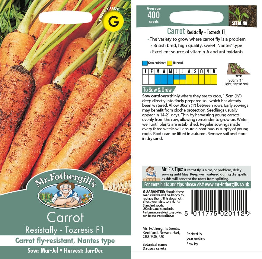 Carrot Resistafly F1 Seeds