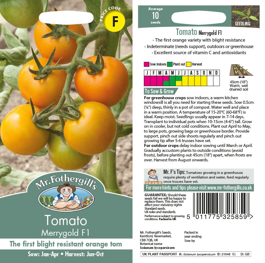 Tomato Merrygold F1 Vegetable Seeds