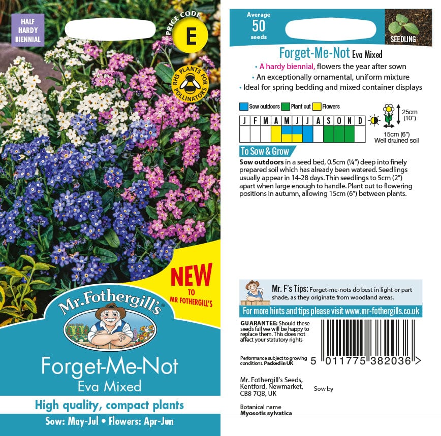 Forget-Me-Not Eva Mixed Flower Seeds