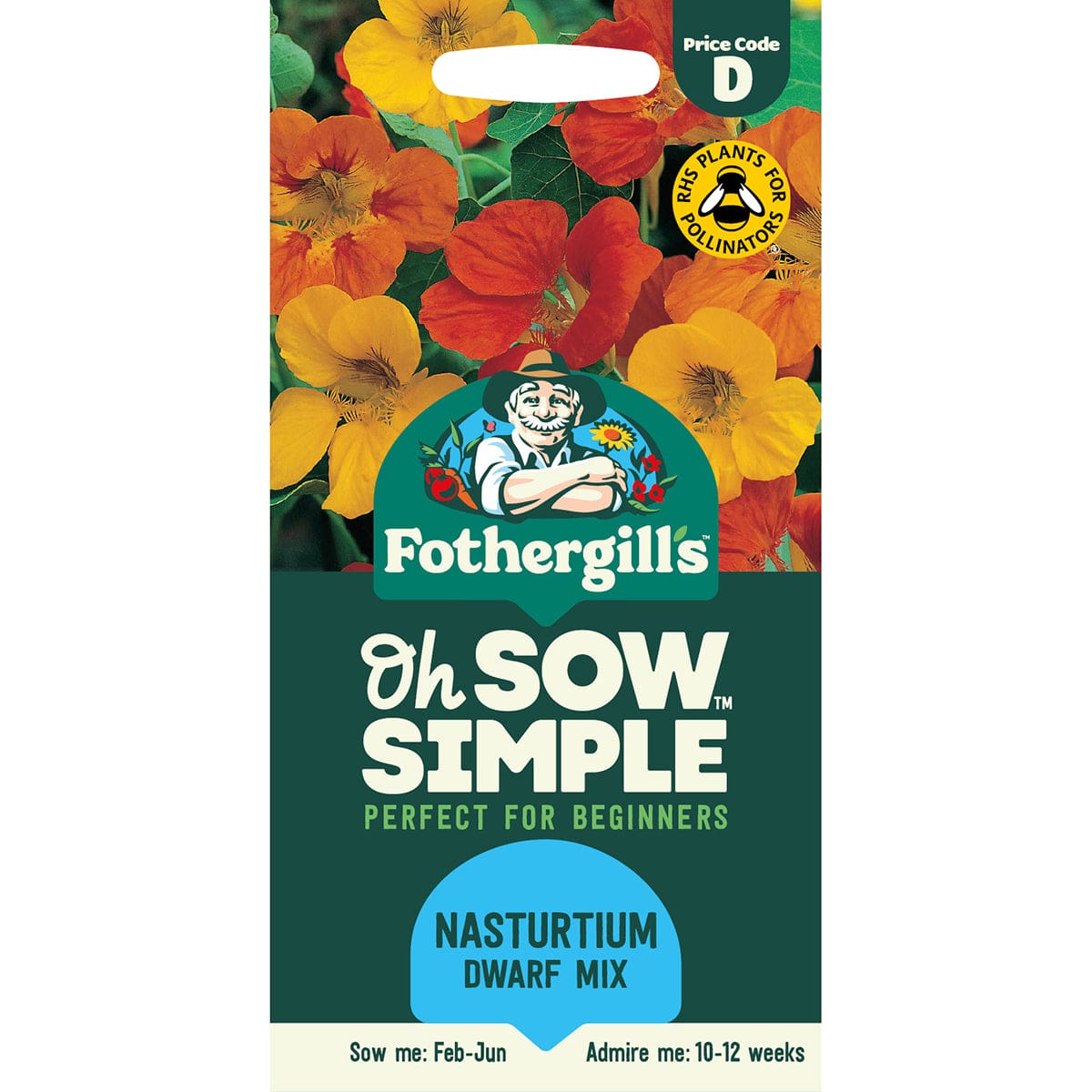 Oh Sow Simple - Nasturtium Dwarf Mix Seeds