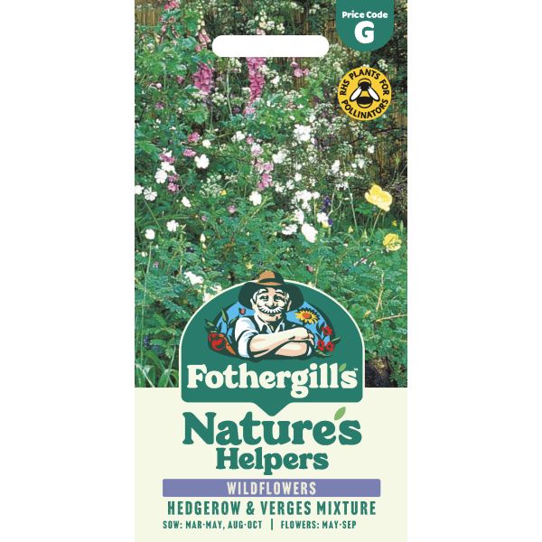 Natures Helpers Wildflower Hedgerow & Verges Seeds