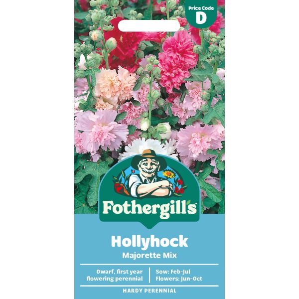 Hollyhock Majorette Mix Seeds