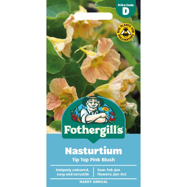 Nasturtium Tip Top Pink Blush Seeds