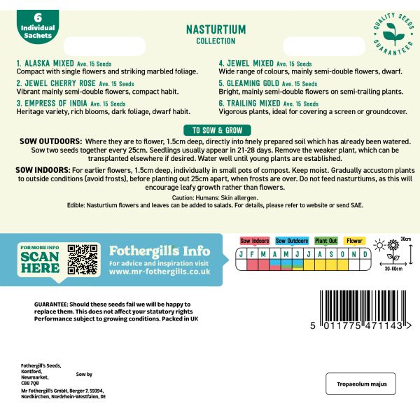 Nasturtium Seed Collection