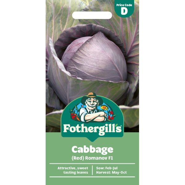 Cabbage (Red) Romanov F1 Seeds