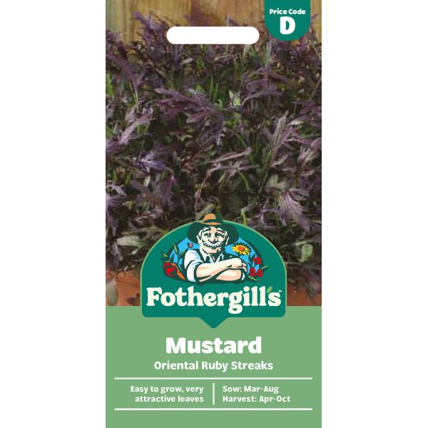 Salad Leaves Oriental Ruby Streaks Seeds