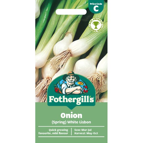 Onion (Spring) White Lisbon Seeds