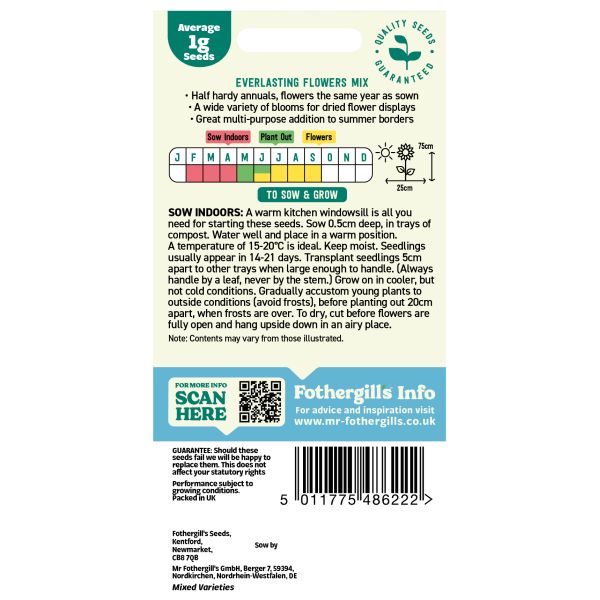 Everlasting Flowers Mix Seeds