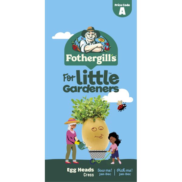 Little Gardeners Egg Heads Cress Seeds