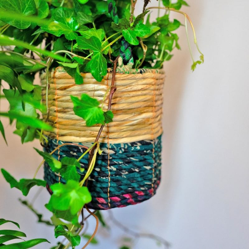 Artisan Hanging  Basket - Medium Cylinder Planter