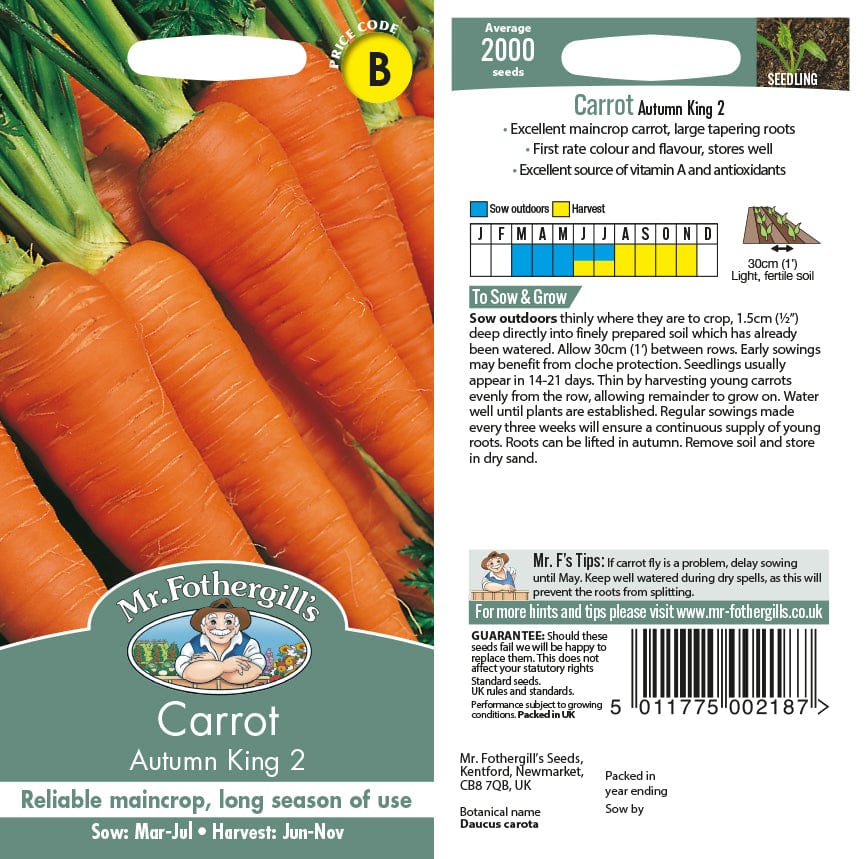 Autumn King Carrots Seeds