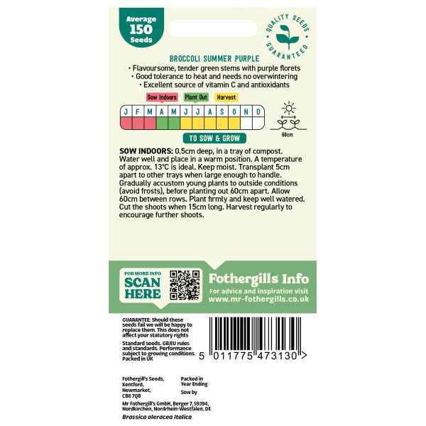 Broccoli (Sprouting) Summer Purple Seeds