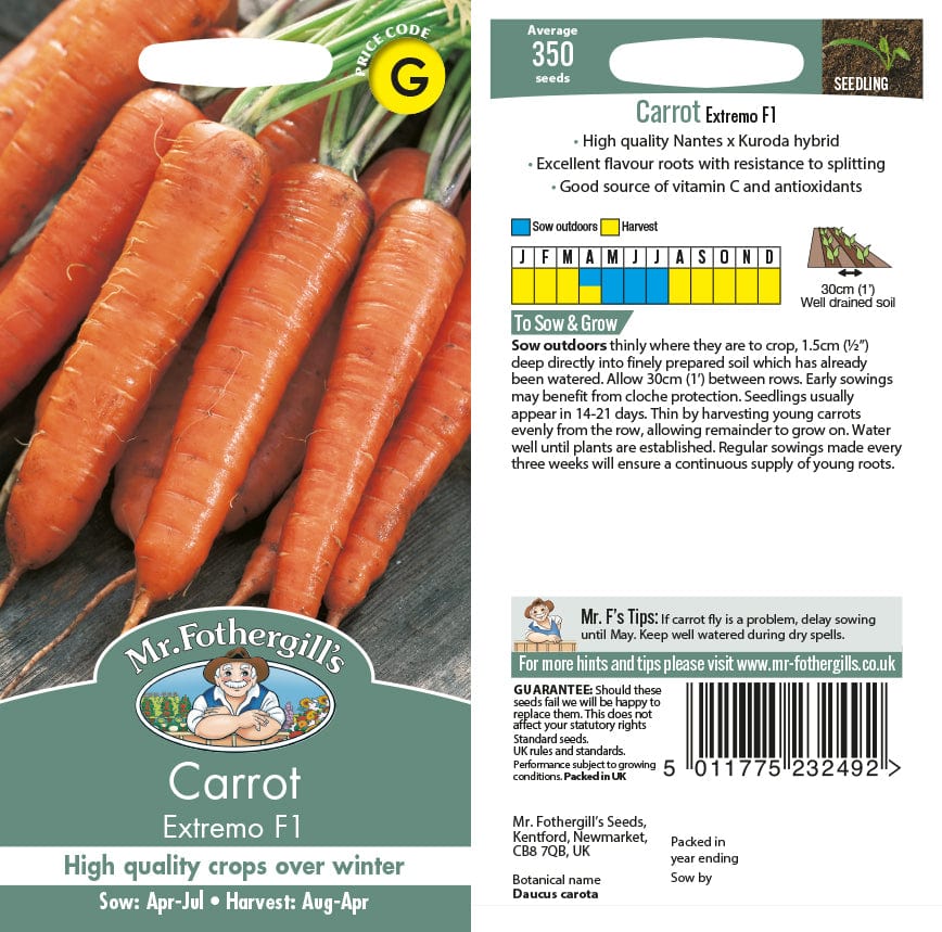 Carrot Extremo F1 Seeds