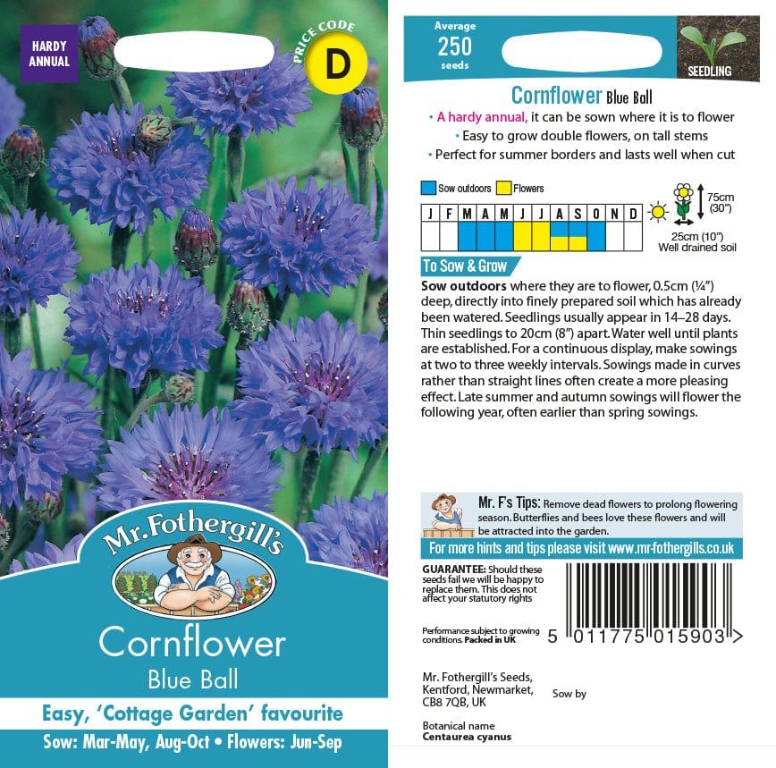 Cornflower Blue Ball Seeds