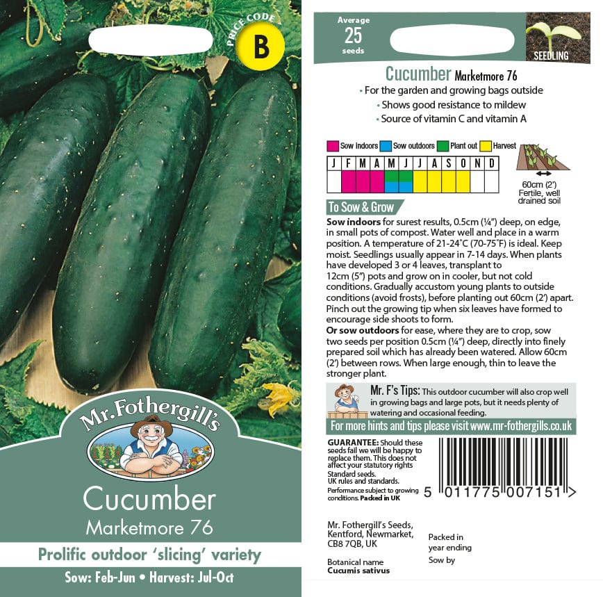 Cucumber Marketmore Seeds