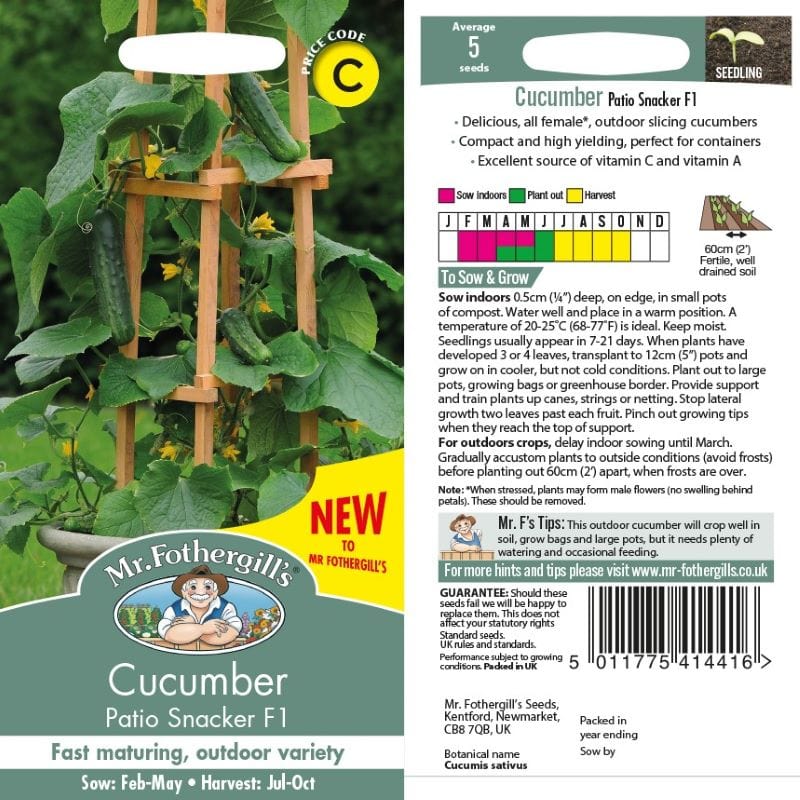 Cucumber Patio Snacker Seeds