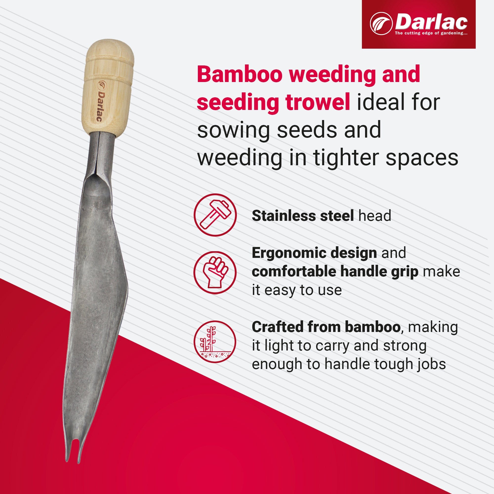 Darlac Bamboo Weeding & Seeding Trowel