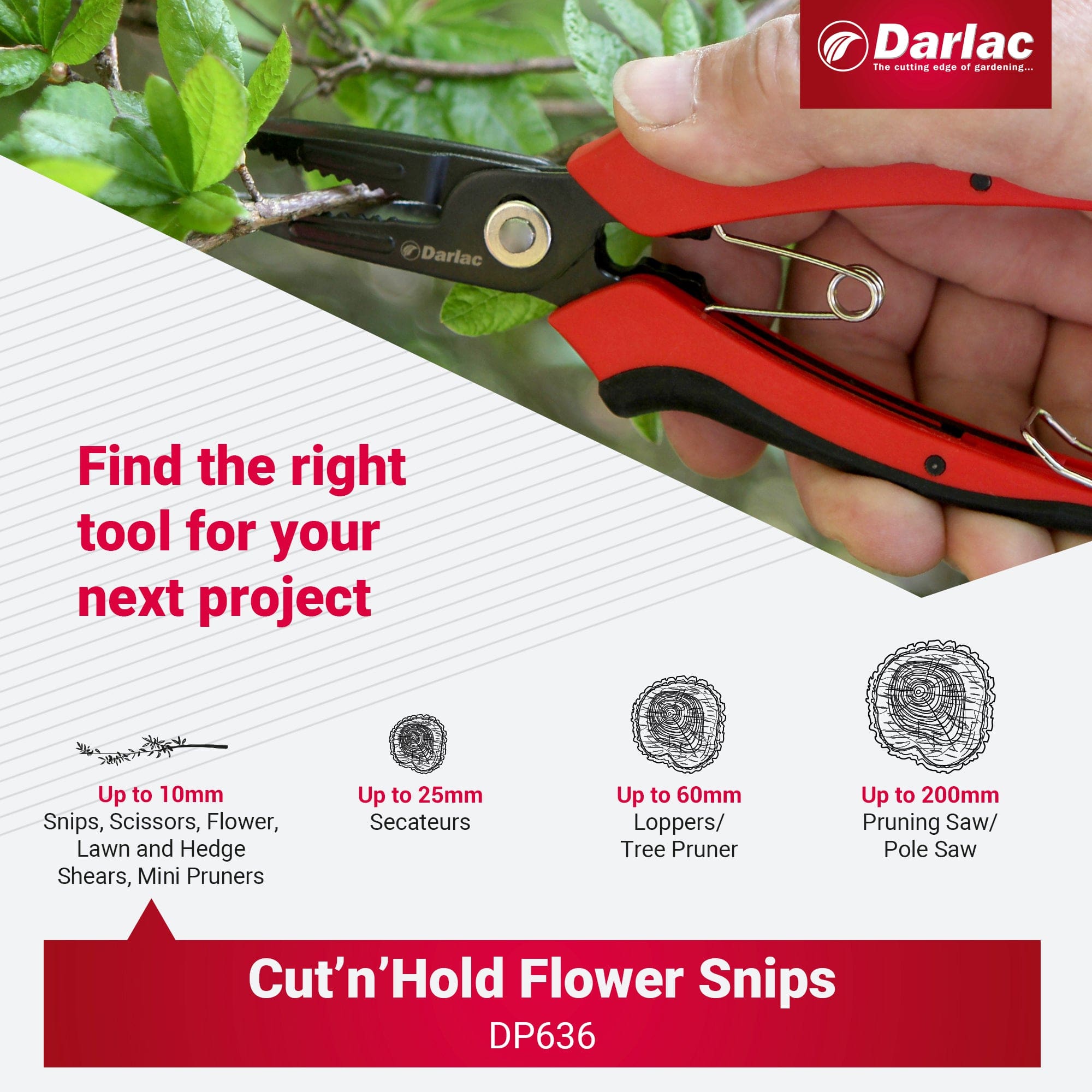 Darlac Cut-n-Hold Flower Snips