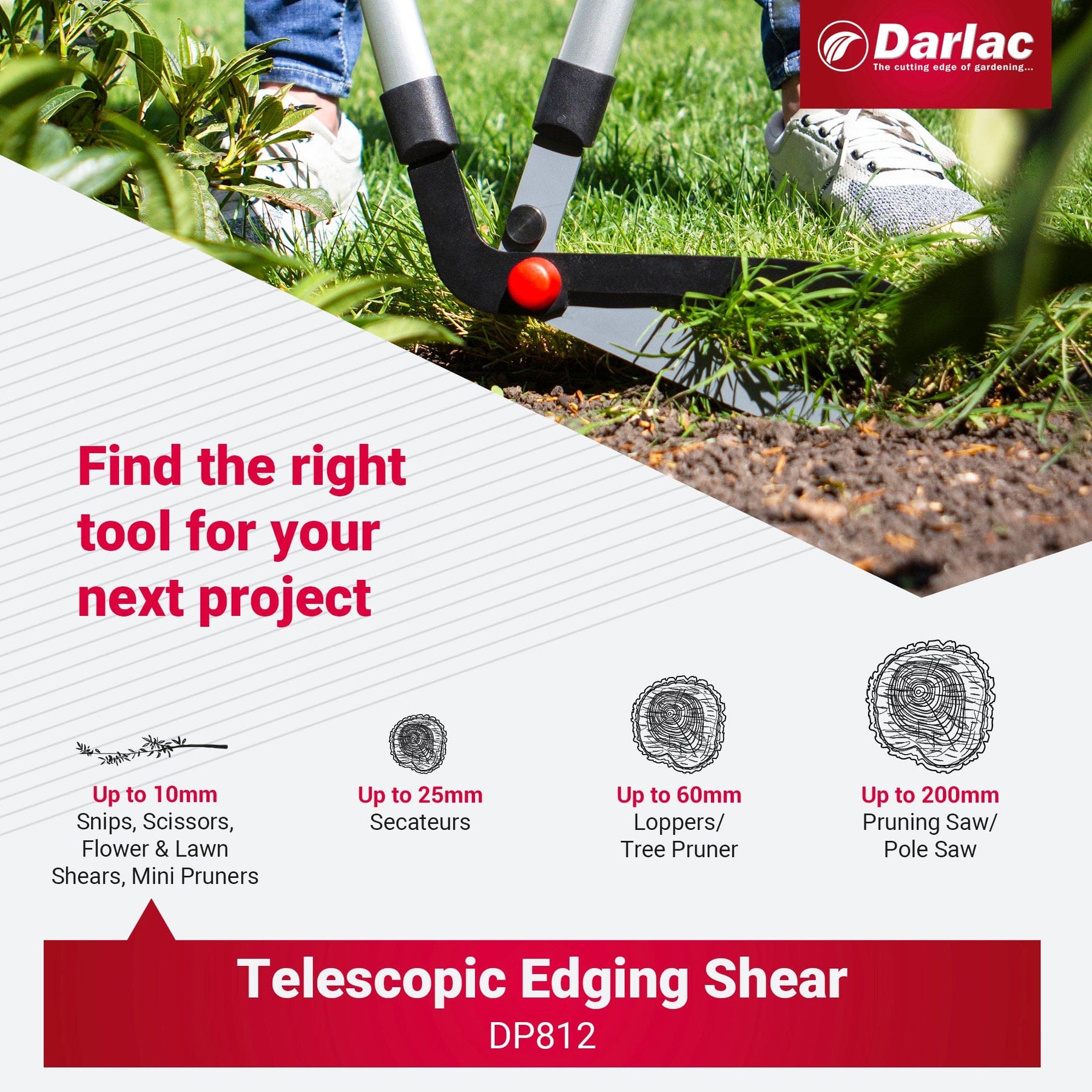 Darlac Telescopic Edging Shear From Mr Fothergills Seeds and Plants