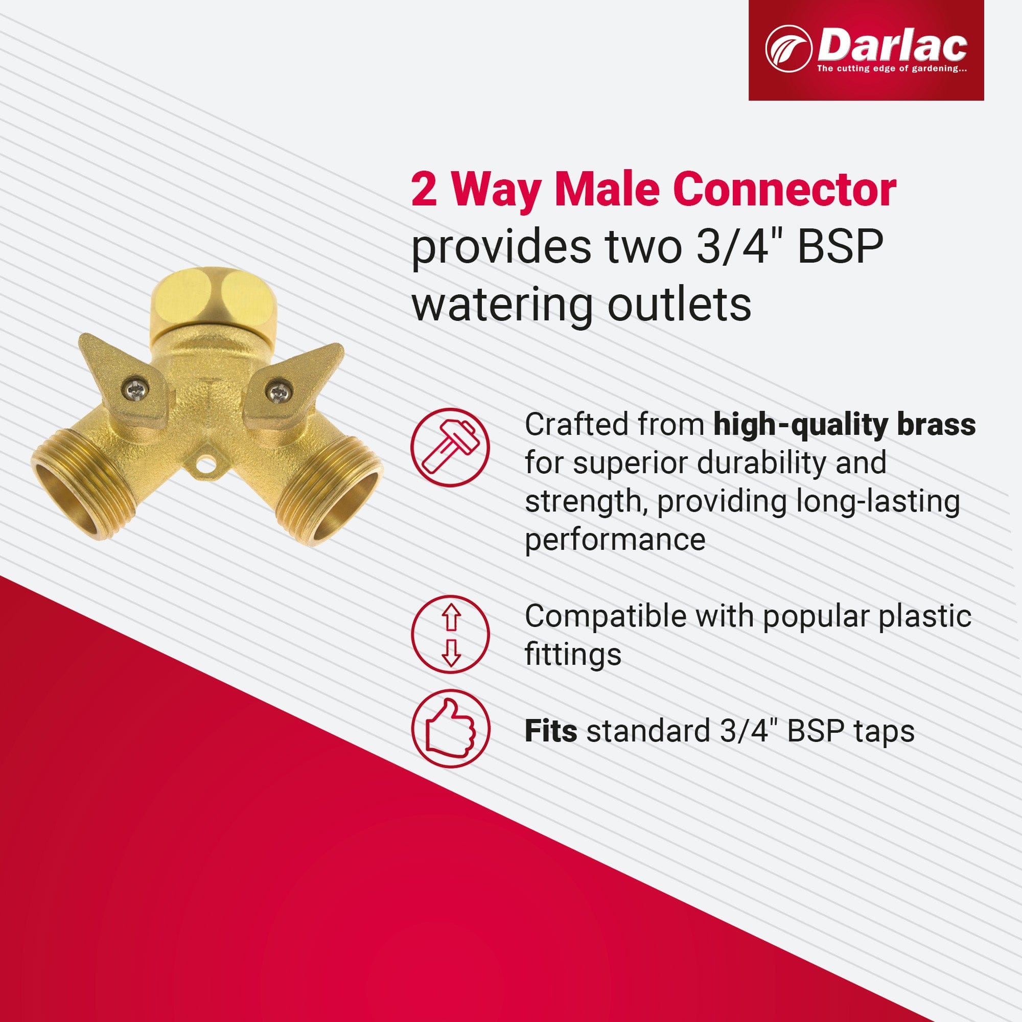 Darlac Brass Y Tap Connector