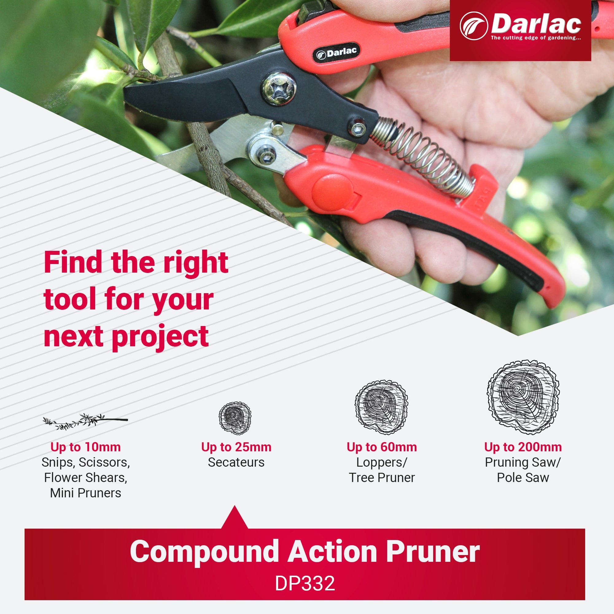 Darlac Compound Action Bypass Secateurs