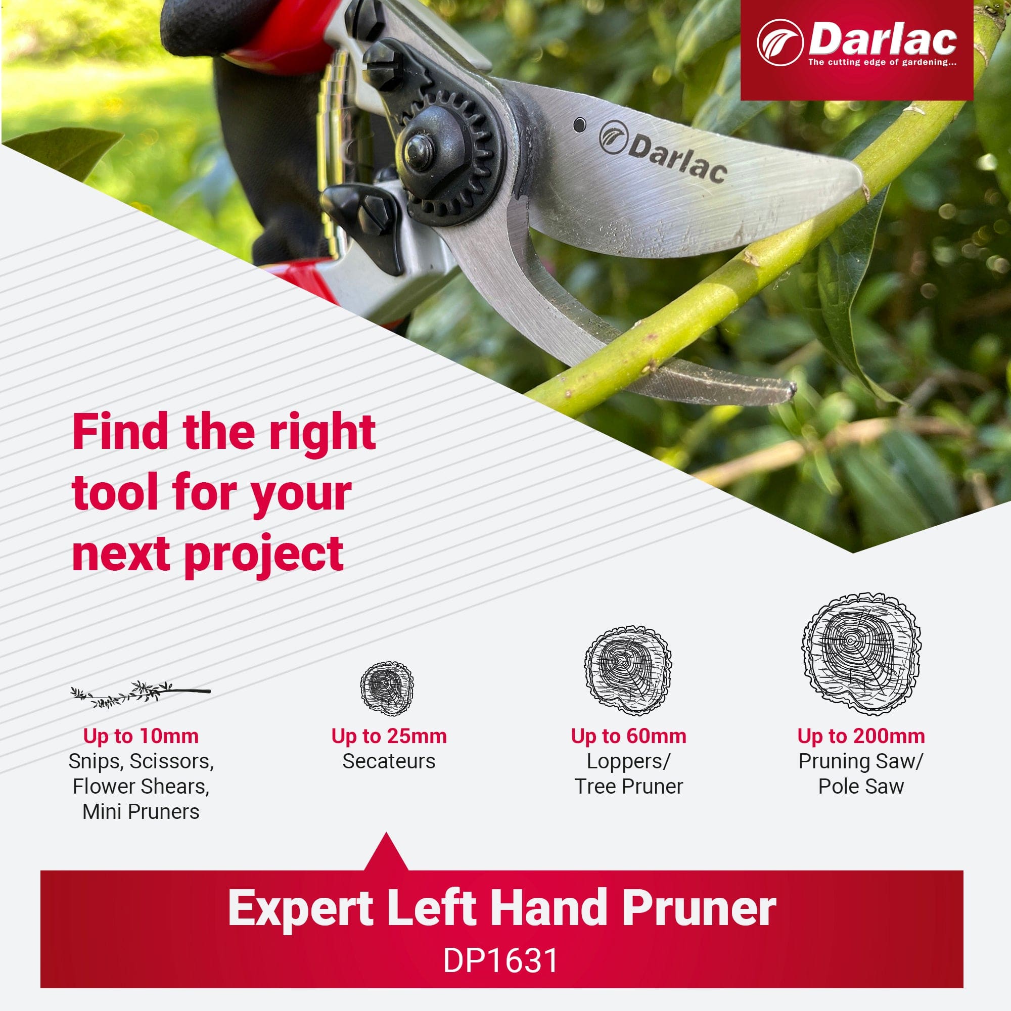 Darlac Expert Left Hand Bypass Secateur