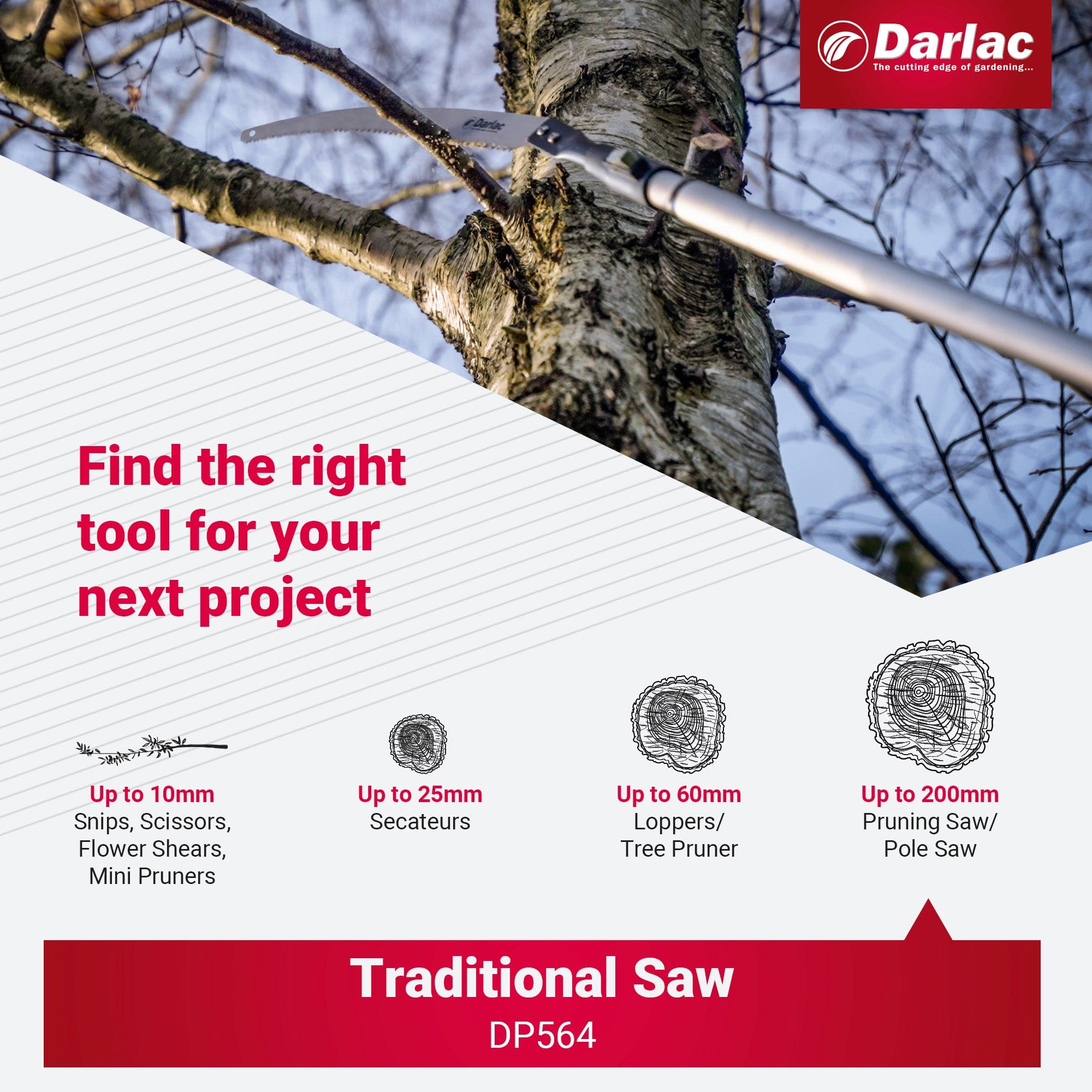 Darlac Swop Top Traditional Saw Head