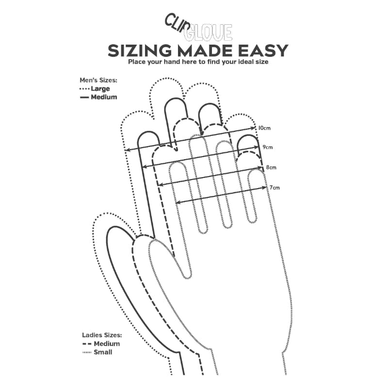 ClipGlove Watertight Gloves (Male Medium)