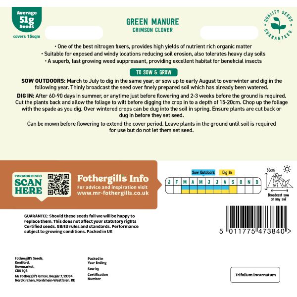 Green Manure Crimson Clover