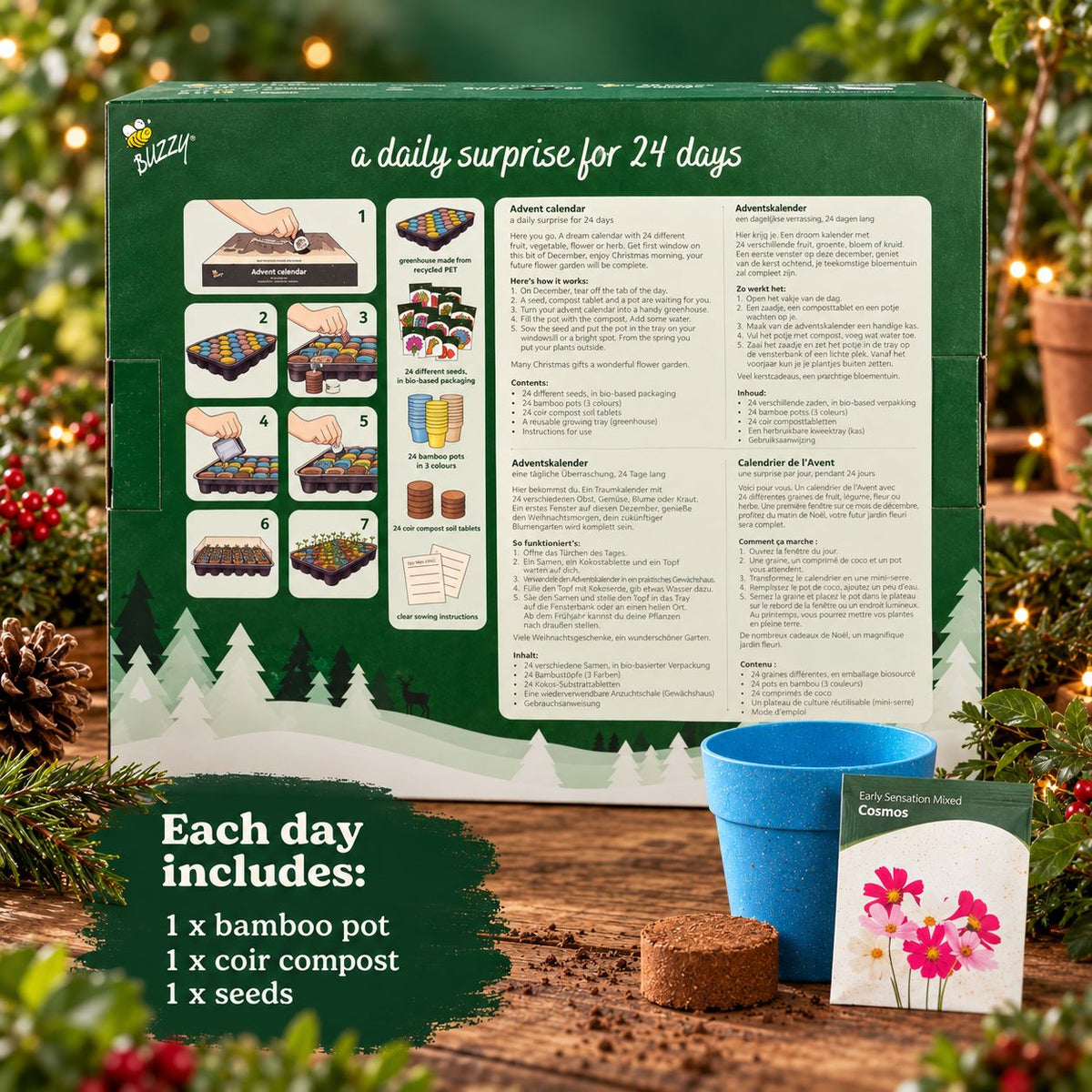 Grow a Little Joy – Flower Seed Christmas Advent Calendar
