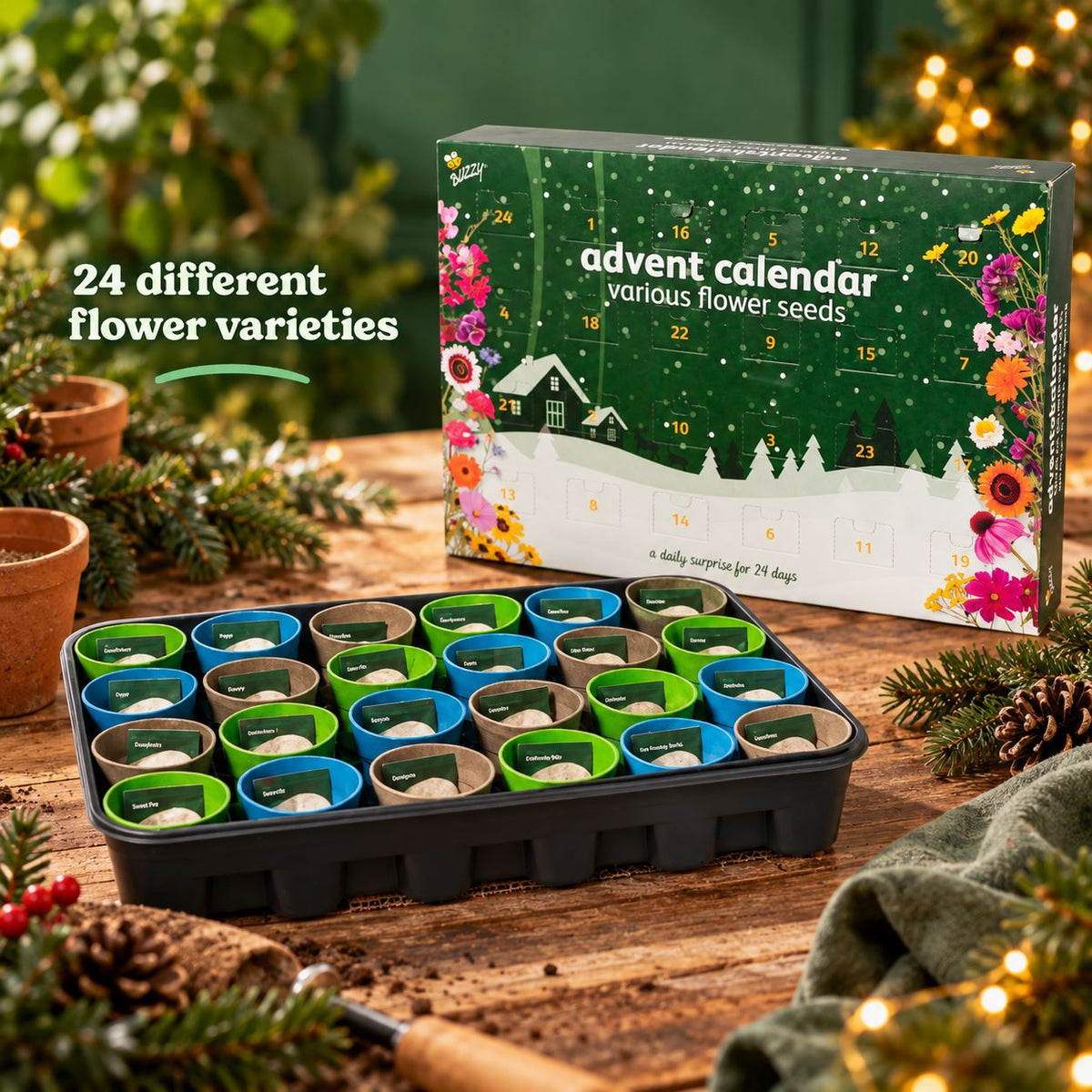 Grow a Little Joy – Flower Seed Christmas Advent Calendar