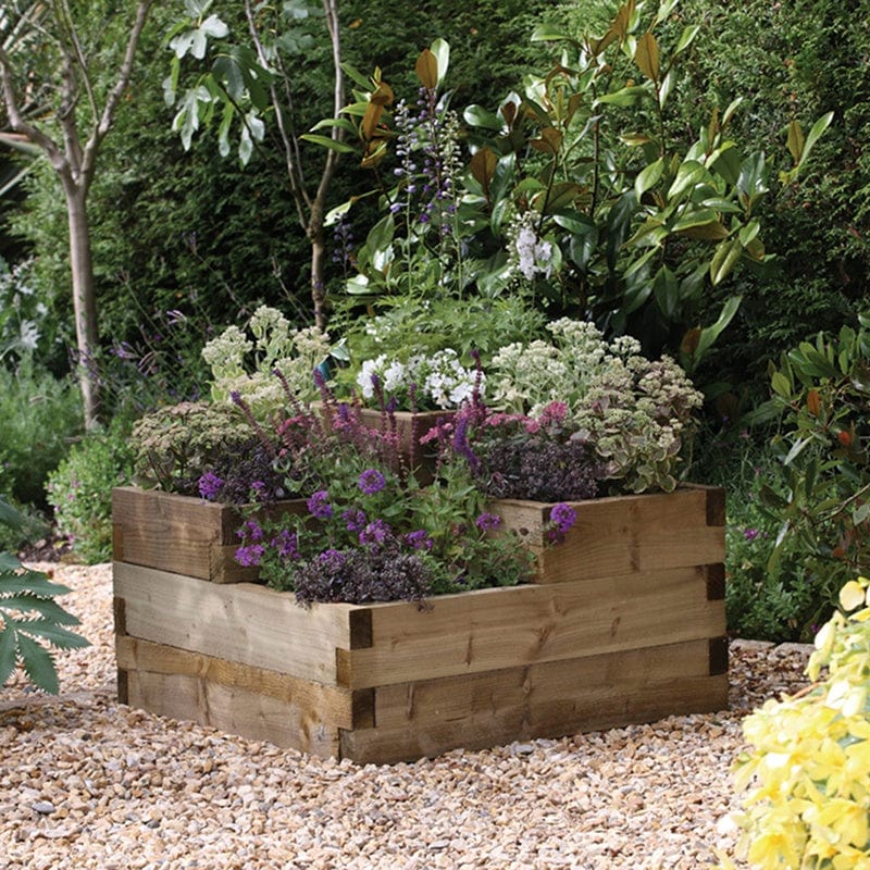 Caledonian Wooden Tiered Raised Bed