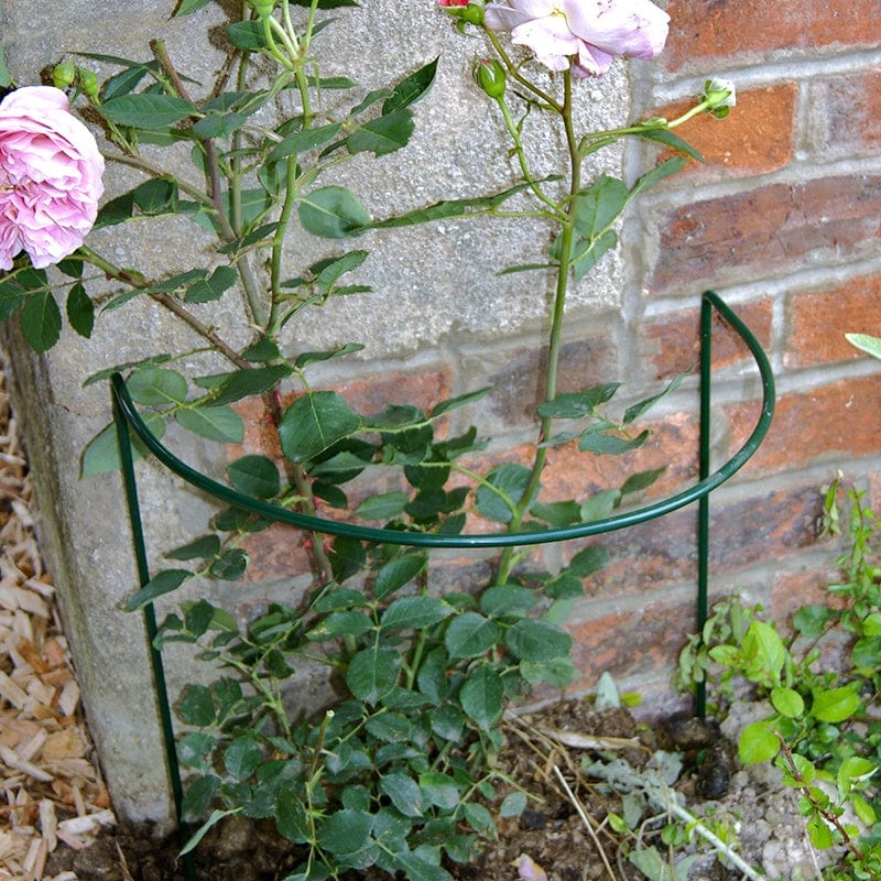 Steel Plant Supports 25.5 x 86cm - Green