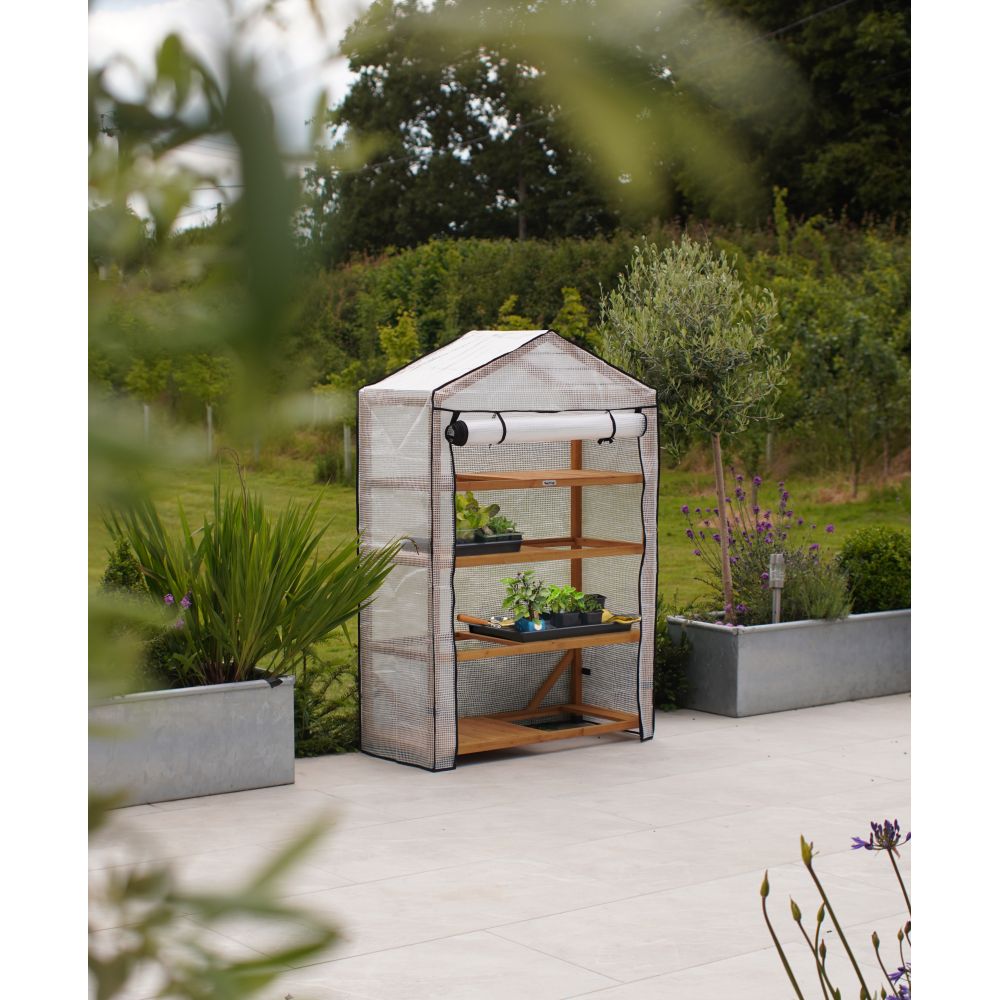 Nursery Greenhouse 4 Tier Wide