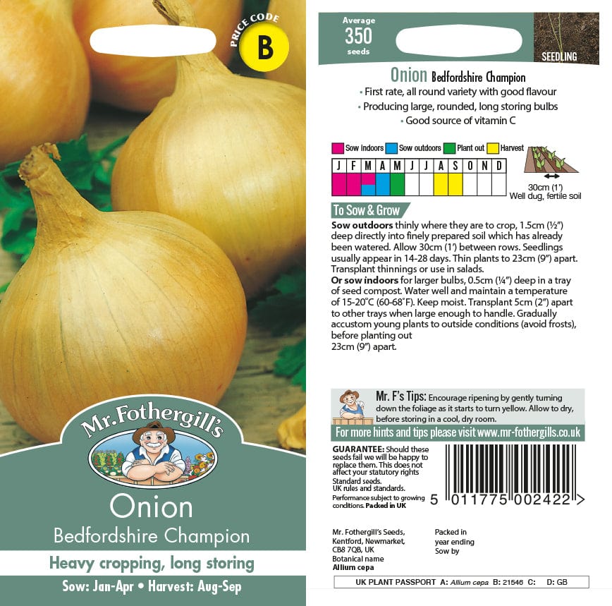 Onion Bedfordshire Champion Seeds