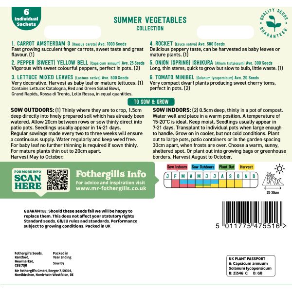 Summer Vegetables Seeds