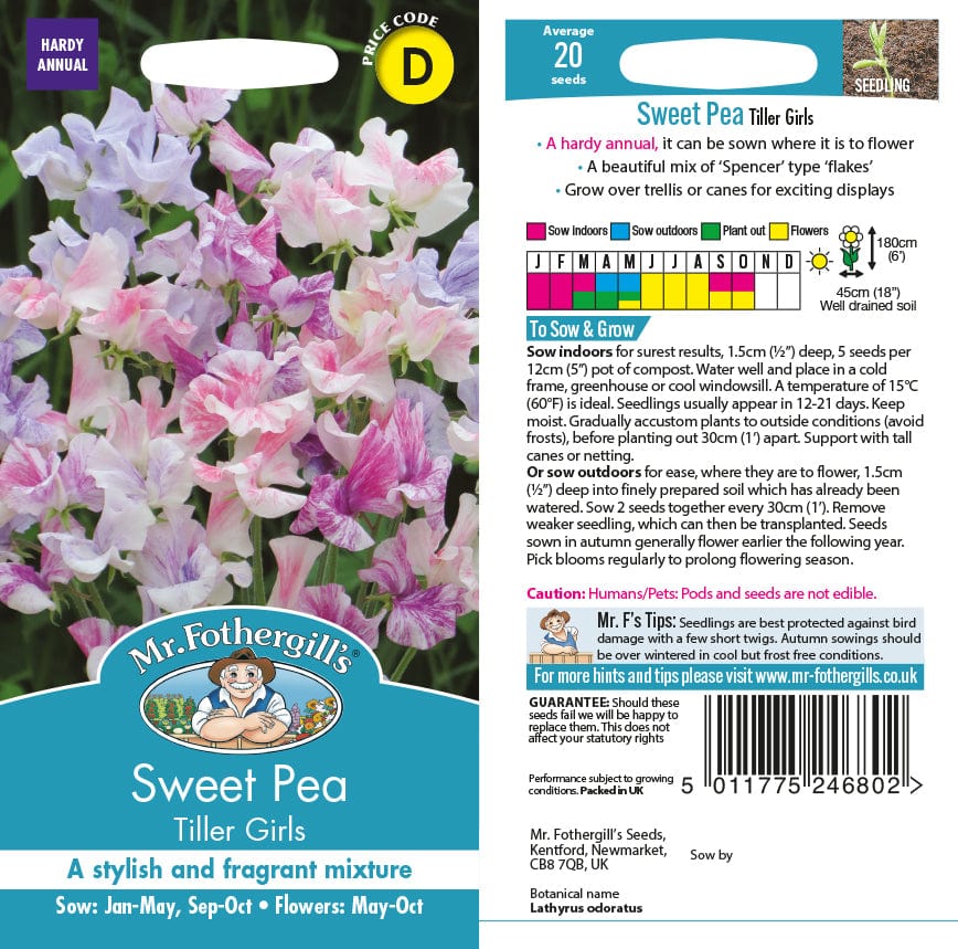 Sweet Pea Tiller Girls Seeds