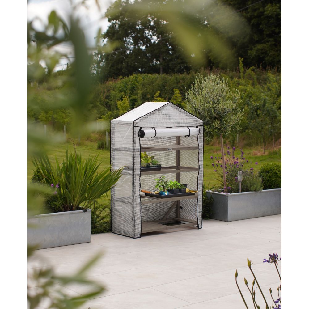 Nursery Greenhouse 4 Tier Wide