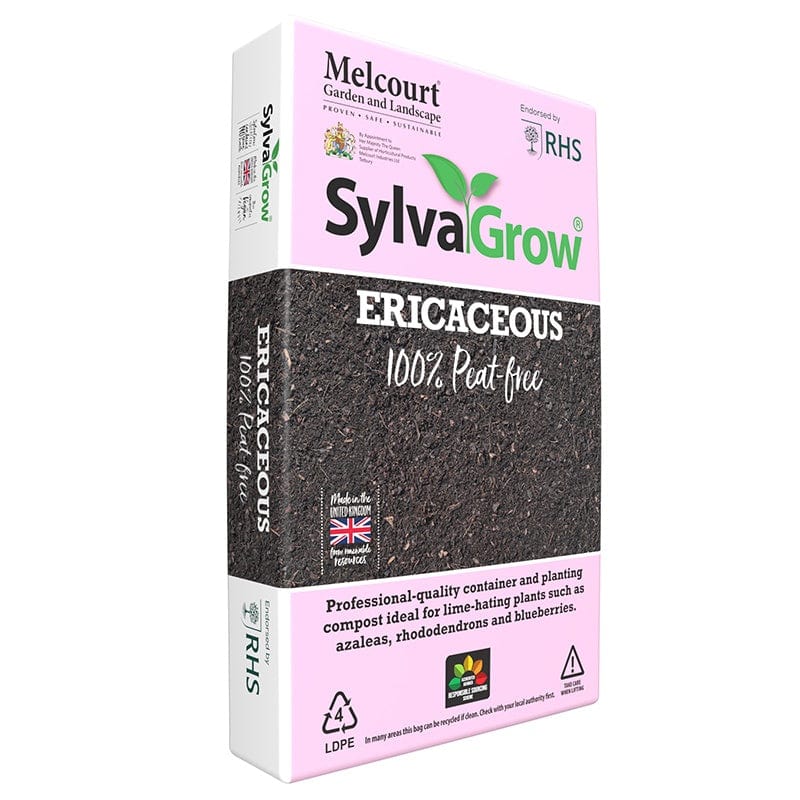 SylvaGrow Peat Free Ericaceous Compost 40ltr x 30 and Orgro 15ltr x 6